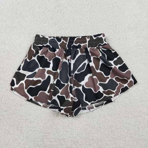 RTS toddler clothes camo print shorts matching yoga clothing  mama kids clothes-2026.4.28