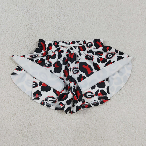 SS0814 RTS baby girl clothes state camo print girl yoga summer shorts