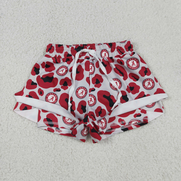 SS0817 RTS baby girl clothes state camo girl yoga summer shorts sports bottom clothes