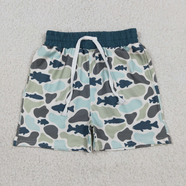 RTS SS0893 baby boy clothes fish camo boy  summer shorts summer bottom