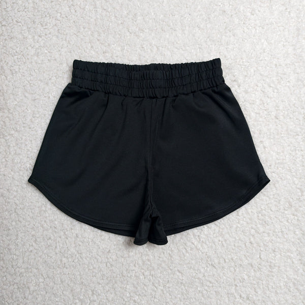 SS0896 RTS baby girl clothes black girl yoga summer shorts sports clothes