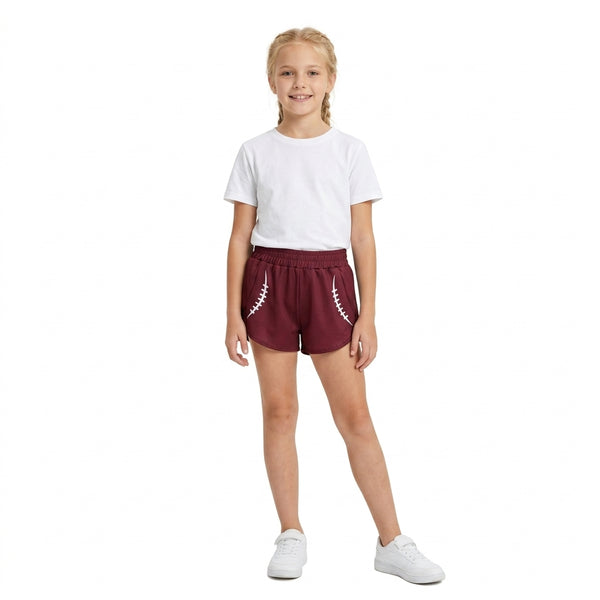 RTS SS0913 toddler girl clothes solid yoga shorts sports clothes