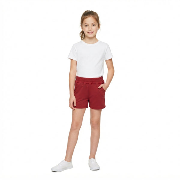 RTS SS0962 baby girl clothes red solid  yoga short sports clothing summer bottom