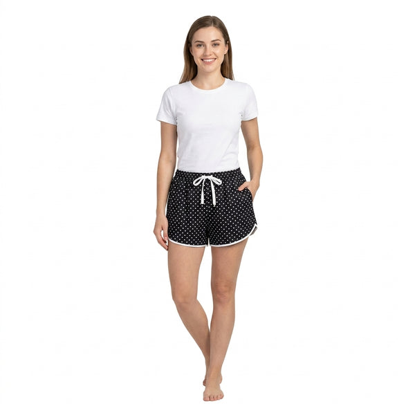 RTS SS0975 women clothes polka dot yoga shorts