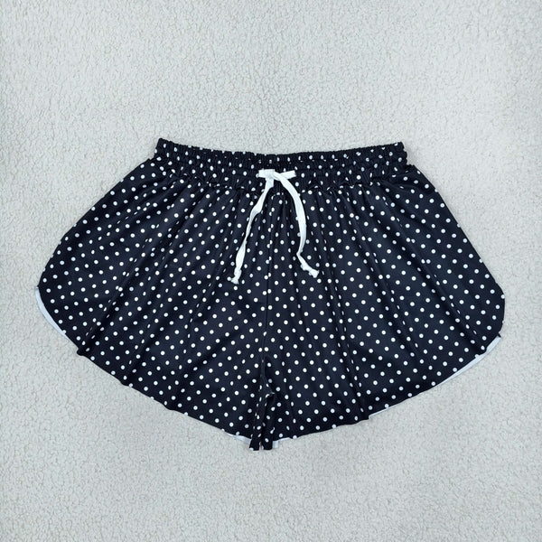 RTS SS0975 women clothes polka dot yoga shorts