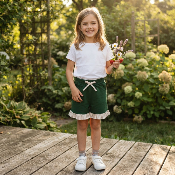 RTS SS0998 baby girl clothes solid print short pant