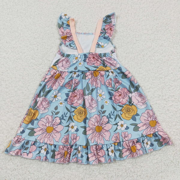 GSD0315 toddler girl clothes embroidery mama's girl summer dress