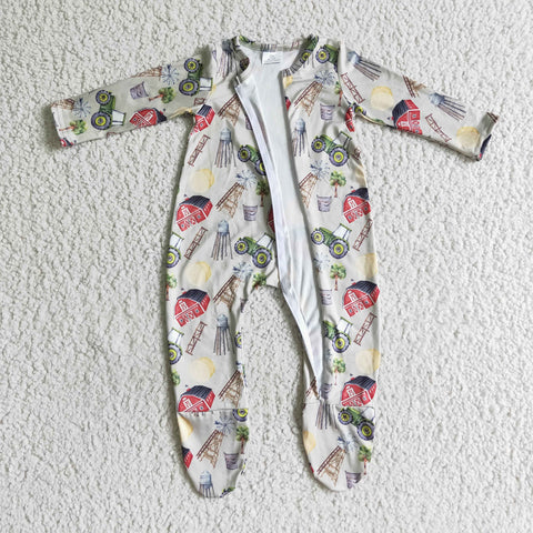 LR0099 baby clothes new born kids zipper romper-promotion 2024.11.16 $5.5