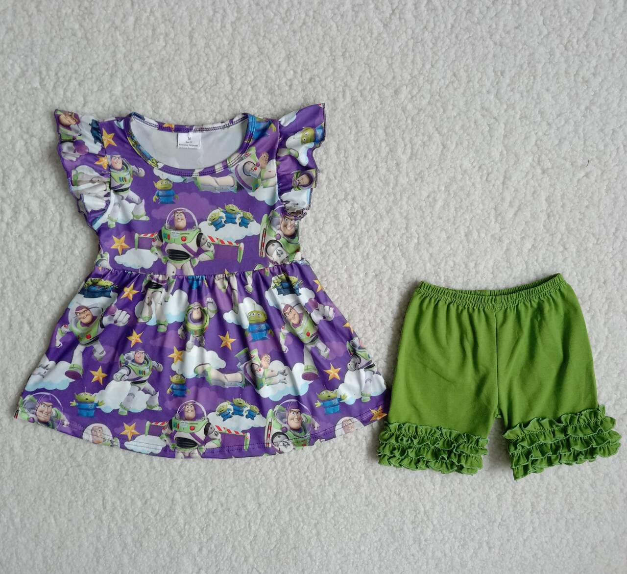 B18-2 baby girl clothes cartoon summer outfits-promotion 2024.3.9 $5.5