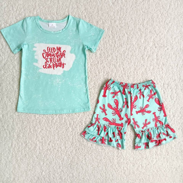 C5-3 baby girl clothes crawfish summer outfits-promotion 2024.5.25 $2.99