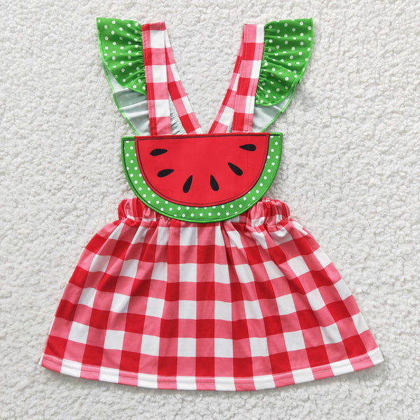 GSD0234 toddler girl clothes watermelon summer dress-promotion 2025.6.7 $5.5