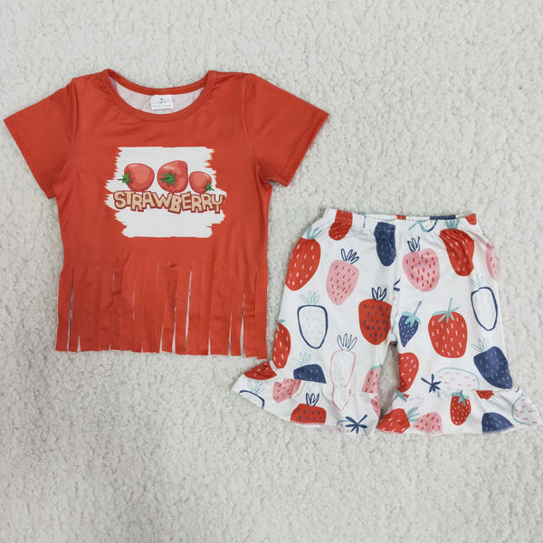 B5-4 promotion baby girl clothes strawberry summer outfits-promotion 2024.3.9 $5.5