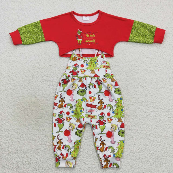 GLP0687 toddler girl clothes 2pcs girl christmas outfit girl winter outfit