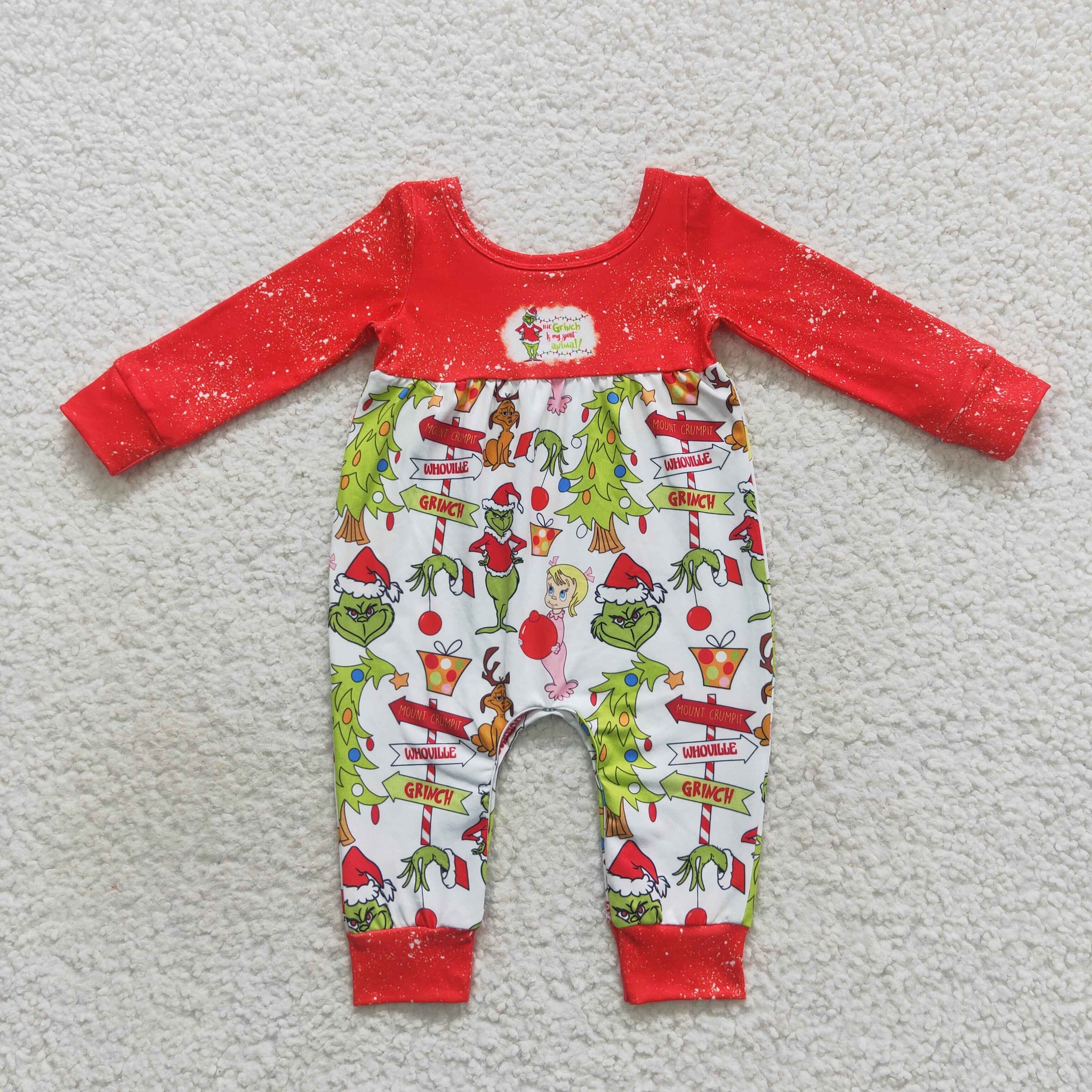 LR0625 baby girl clothes girl christmas romper