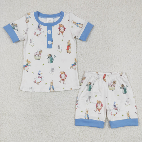 BSSO0123 baby boy clothes  summer outfits bunny easter outfit