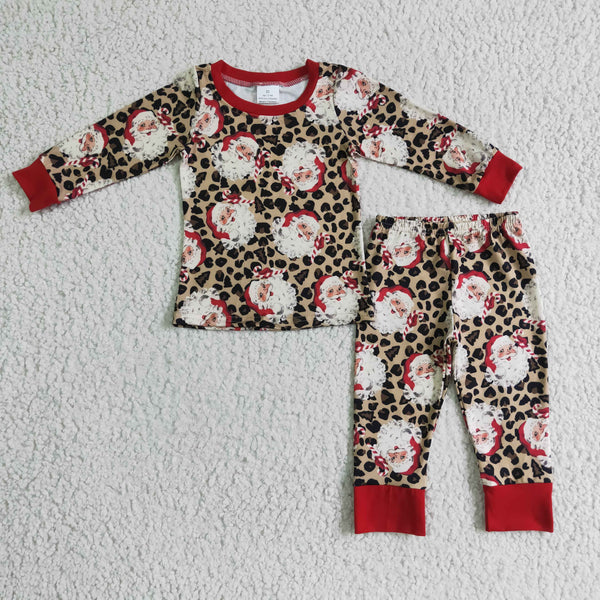 BLP0080 christmas pajamas santa claus baby boy clothes