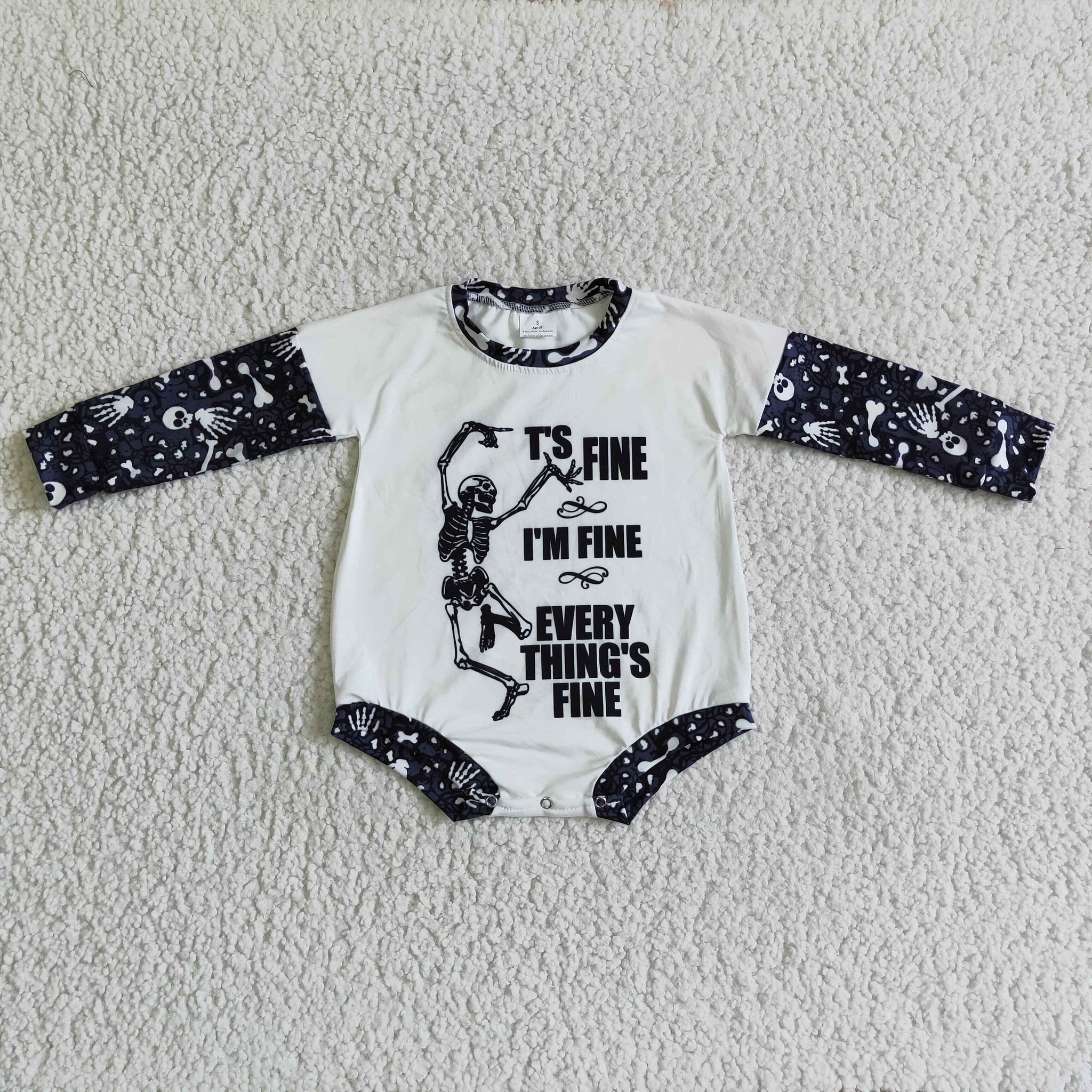 LR0123 halloween baby long sleeve bubble