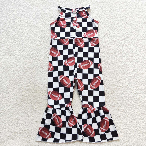 SR0445 baby girl clothes football girl summer jumpsuit