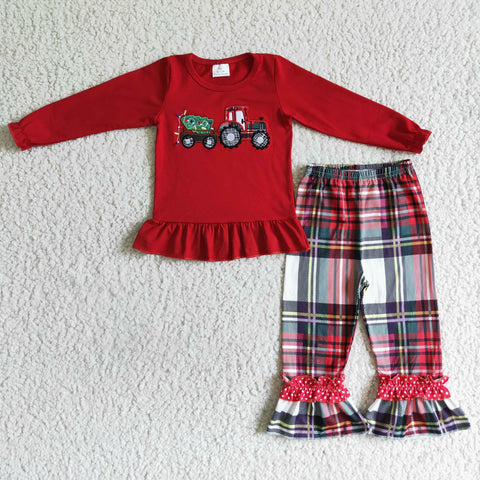 GLP0063 girl winter clothes winter truck set