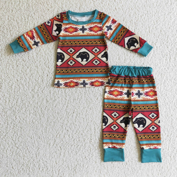 BLP0100 sleepwear boy winter pajamas set-promotion 2024.12.7 $5.5