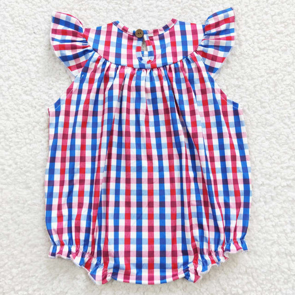 SR0388 baby girl clothes patriotic 4th of July baby bubble