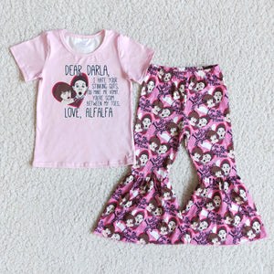 E5-15 girl pink dear darla short sleeve valentines day set-promotion 6.1 $2.99