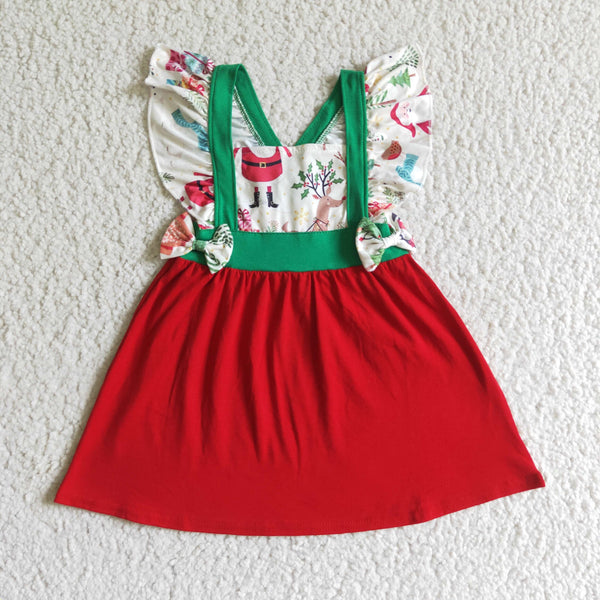 GSD0142 girl christmas dress kids chriistmas clothes baby dresses-promotion 2024.7.20 $5.5