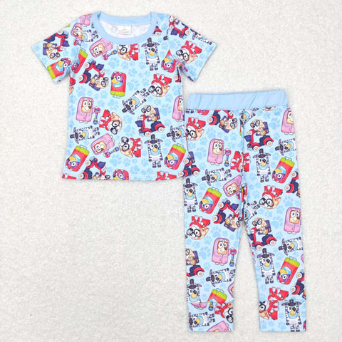 BSPO0249 RTS baby boy clothes dog cartoon boy fall spring outfit