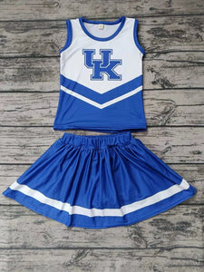 Custom order MOQ:3pcs each design state cheerleading uniforms girl summer skirt set 10