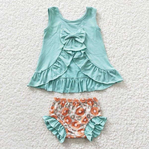 GBO0121 baby clothes summer bummies set bloomer outfit