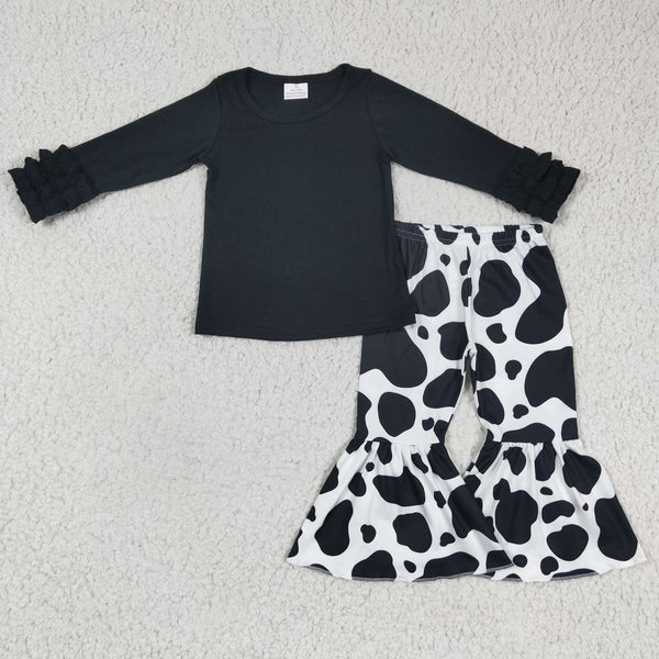 GLP0409 baby girl clothes black winter outfits