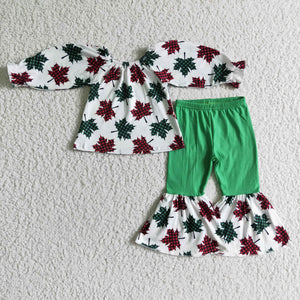 GLP0160 baby girl clothes green toddler christmas outfit-promotion 2024.10. 12 $5.5