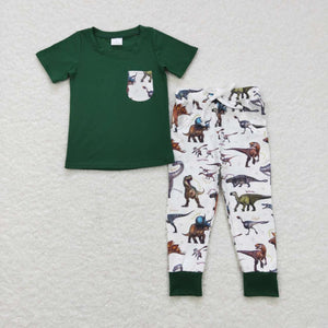 BSPO0181 baby boy clothes dinosaur boy fall spring outfit