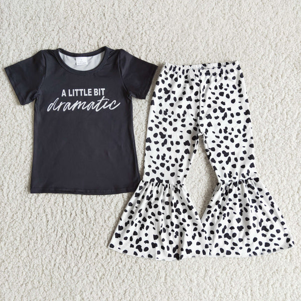 D11-1 baby girl clothes black dramatic spring fall outfits