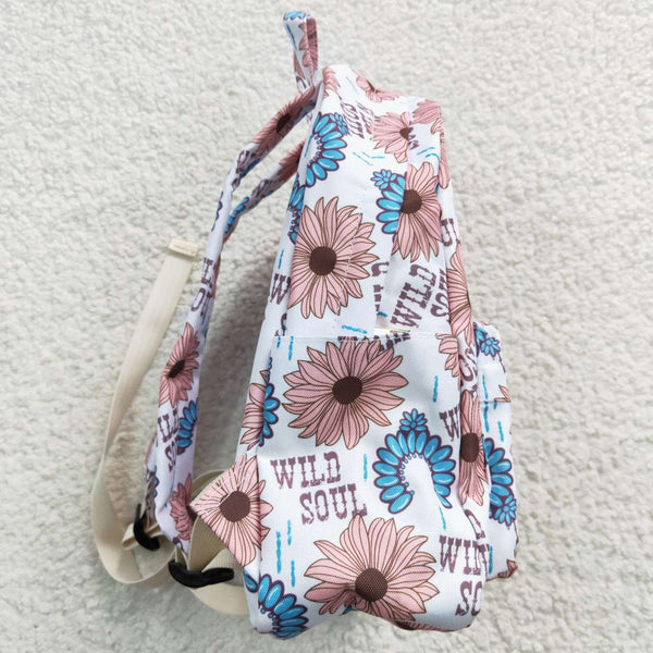 BA0080 toddler backpack flower girl gift back to school cow farm preschool bag