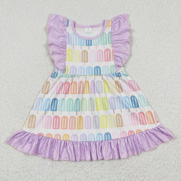 GSD0293 baby girl clothes popsicle colorful summer dress-promotion 2025.7.26 $5.5