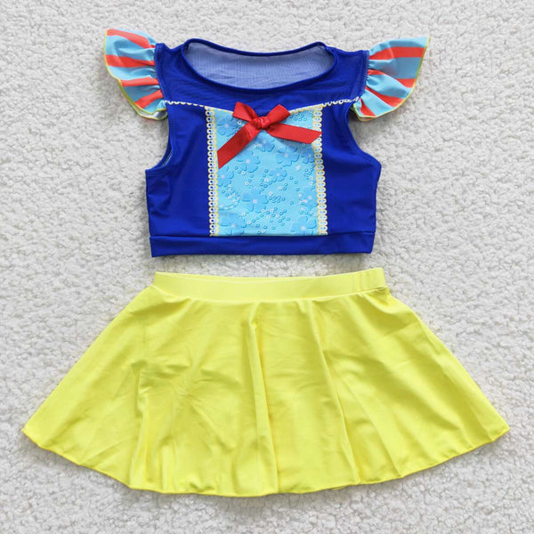 S0144 baby girl clothes princess girl swimwear toddler girl summer swimsuit