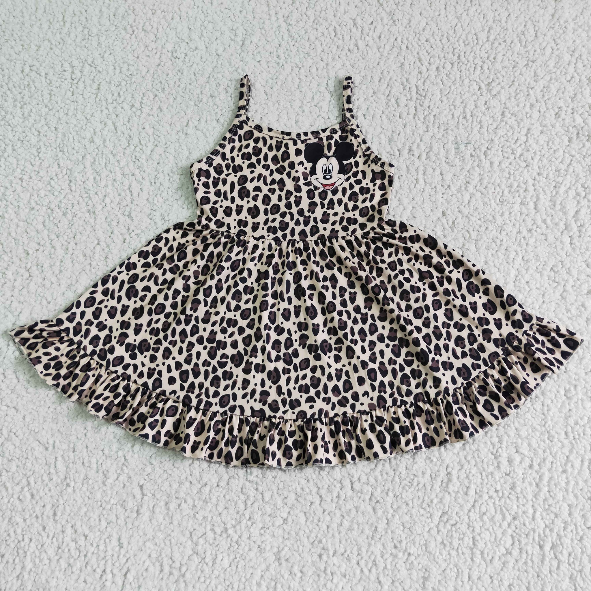 GSD0104 girl summer leopard cartoon dress-promotion 2024.5.18 $5.5