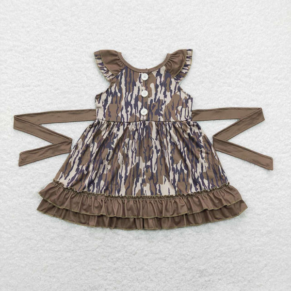 GSD0782 USA warehouse 25.5.15 girl clothes camouflage girl summer dress