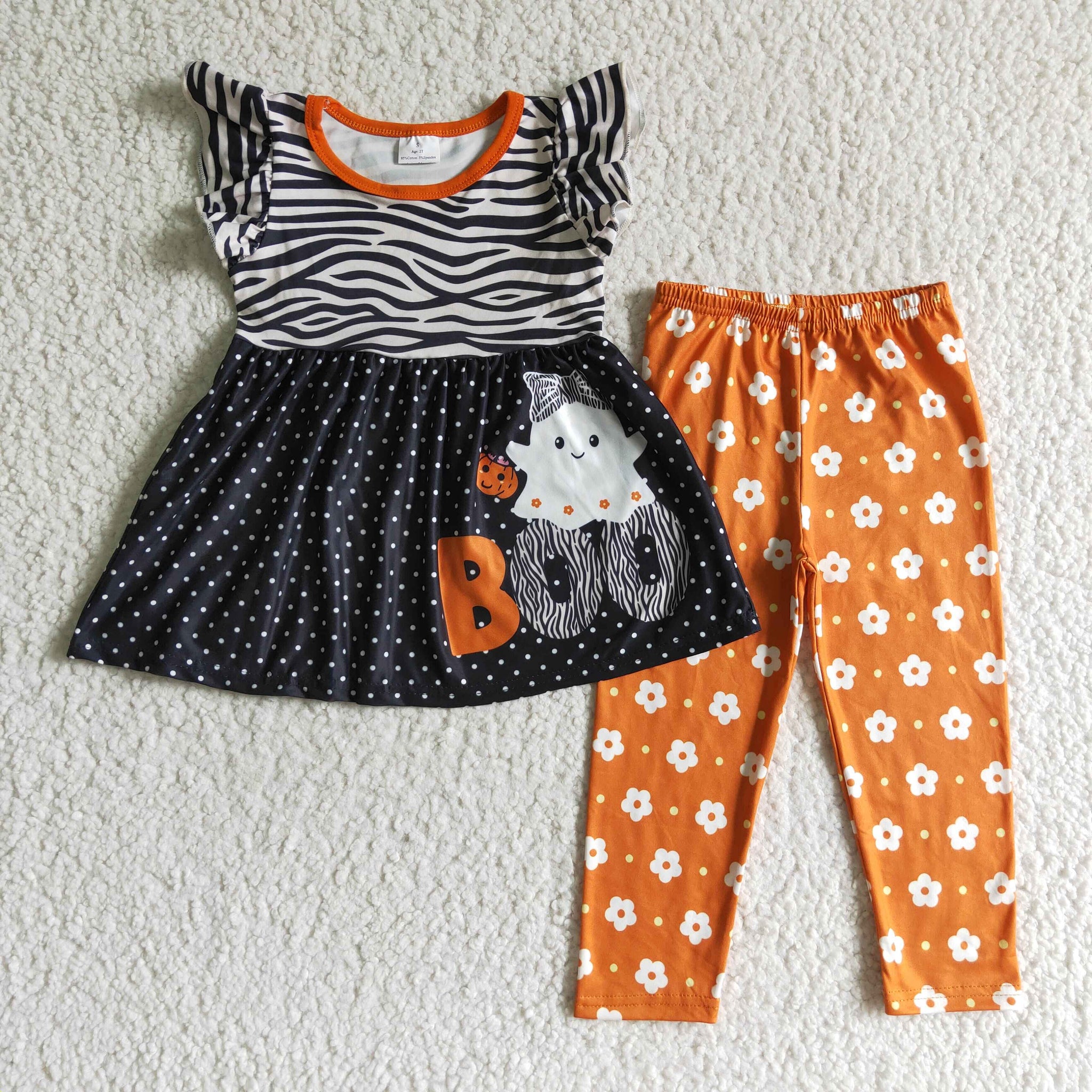 GSPO0169 baby girl clothes ghost BOO girl halloween outfits