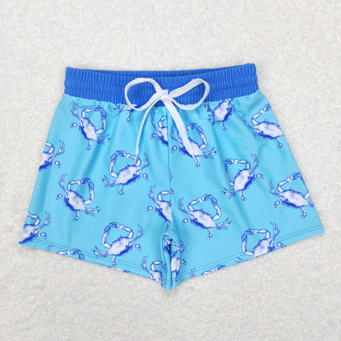 S0169  RTS boy summer blue cartoon swim suit shorts