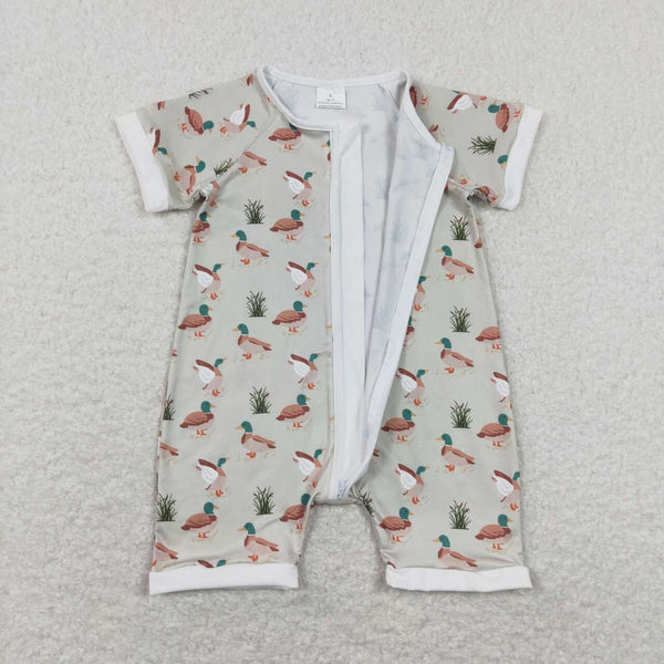 SR0877 RTS baby clothes mallard duck girl summer romper