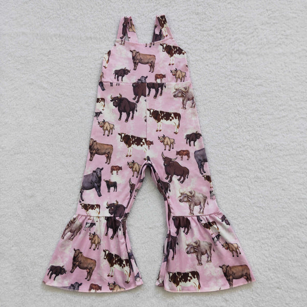 SR0372 baby girl clothes cow girl summer jumpsuit