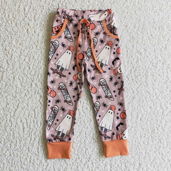 P0024 ghost skateboard halloween pant