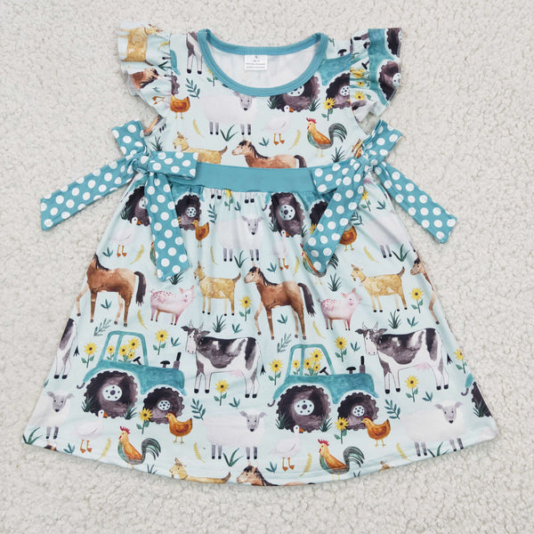 GSD0162 baby girl clothes farm summer dress