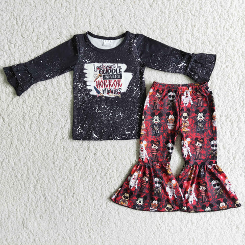 6 C7-39 girl black cartoon winter long sleeve set-promotion 2023.9.11