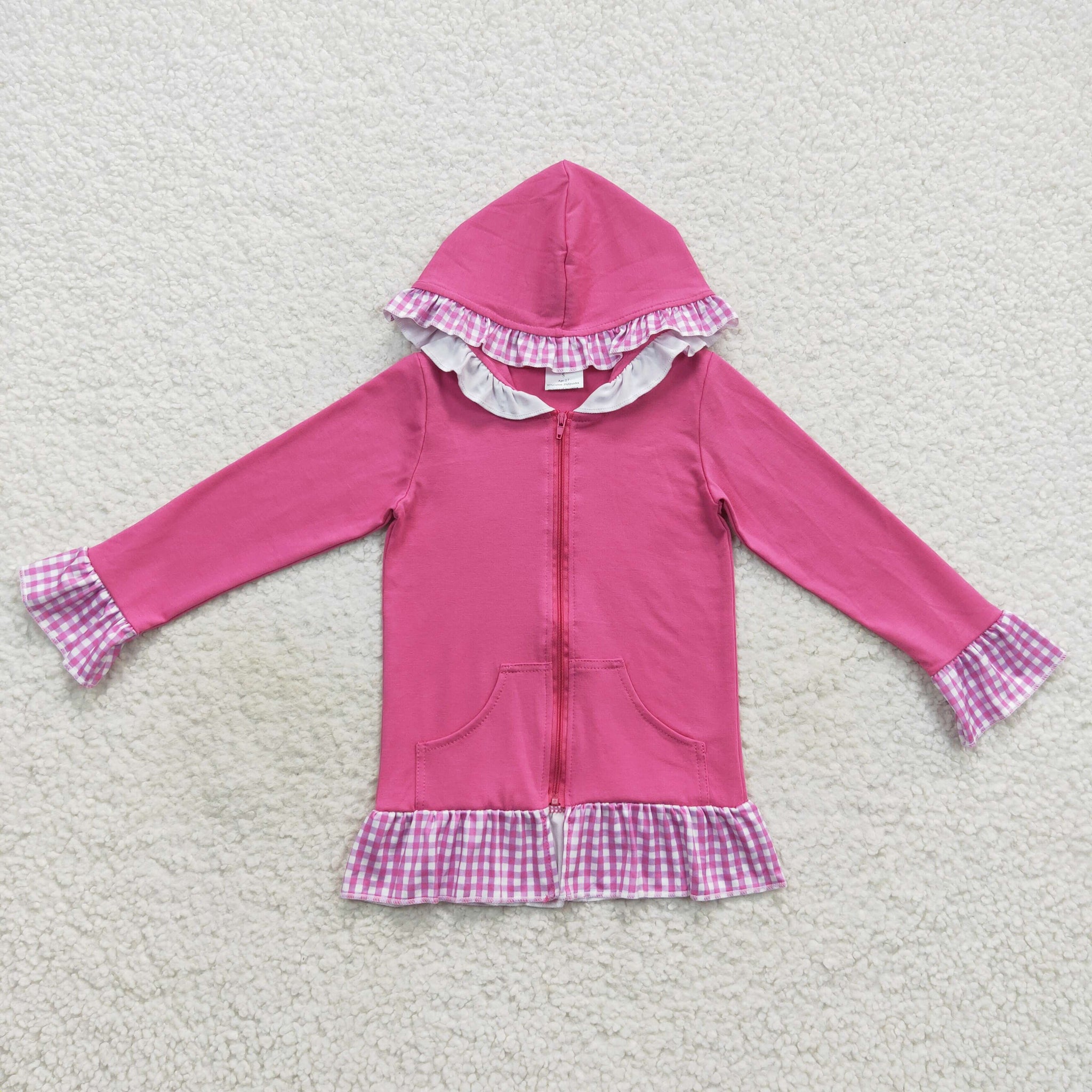 GT0261 toddler girl clothes girl winter top zipper coat