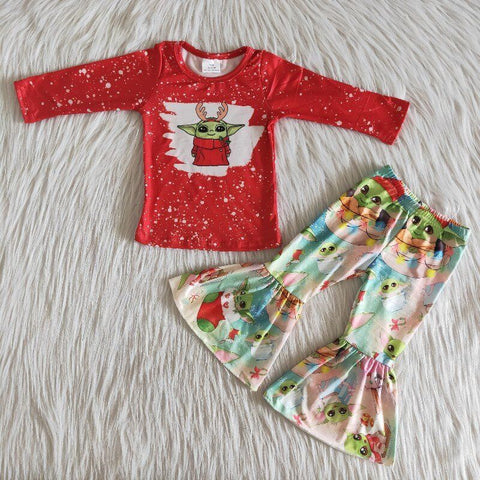 6?A33-27 girl red cartoon winter long sleeve set-promotion 2023.12.2