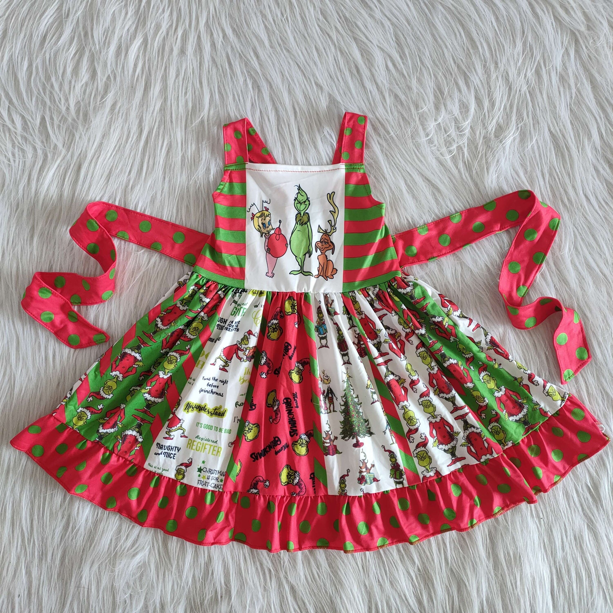 girl winter sleeveless christmas dress