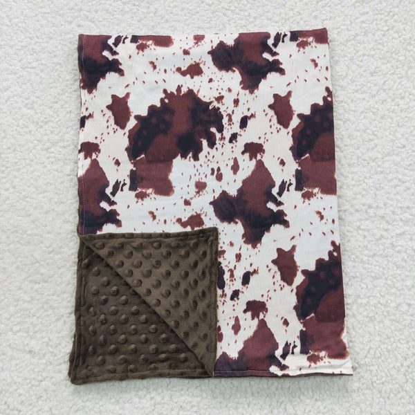BL0058 baby newborn cow print blanket